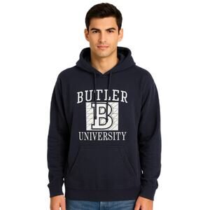Butler University Unisex Hoodie in Navy Blue – EUC Size 2XL